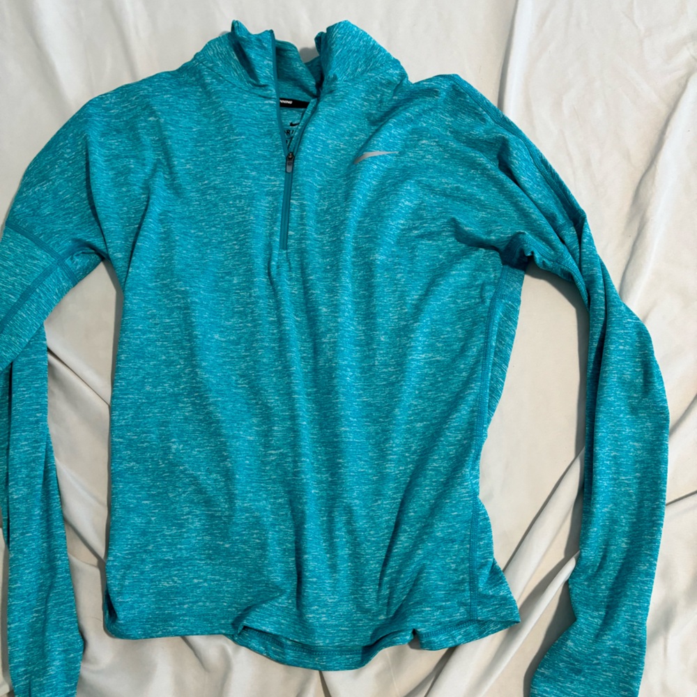 Teal Nike quarter zip